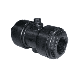 PV075V by Banjo | Air Actuated Shutoff Valve for Pinch Valve | 3/4" Female NPT x 3/4" Female NPT | Gasket: FKM (Viton) | 100 PSI | Polypropylene