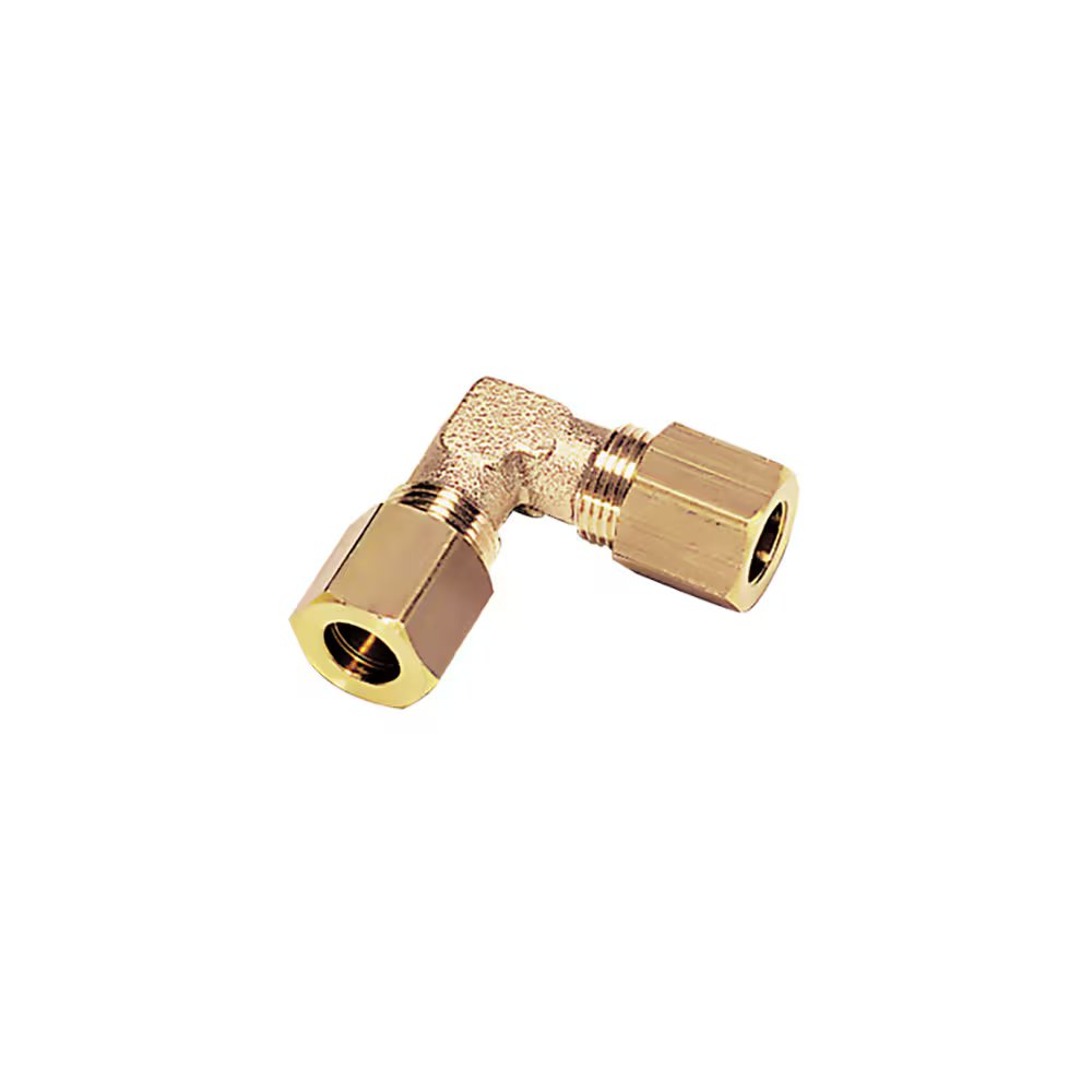 0102 22 00 by Parker | Legris Tube-to-Tube | 22 mm Tube Size | 36 mm Hex | 90° Elbow | Brass | Pack of 5