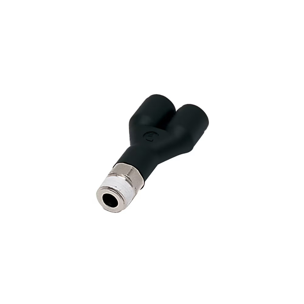 3148 08 17 by Parker | Legris Stud Fitting | 8 mm Push-to-Connect x 3/8" Male Swivel BSPT Thread | 16 mm Hex | Y | Polymer | Pack of 10