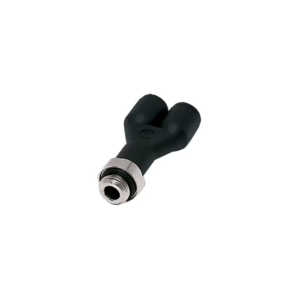 3158 08 13 by Parker | Legris Stud Fitting | 8 mm Push-to-Connect x 1/4" Male Swivel BSPP Thread | 16 mm Hex | Y | Polymer | Pack of 10