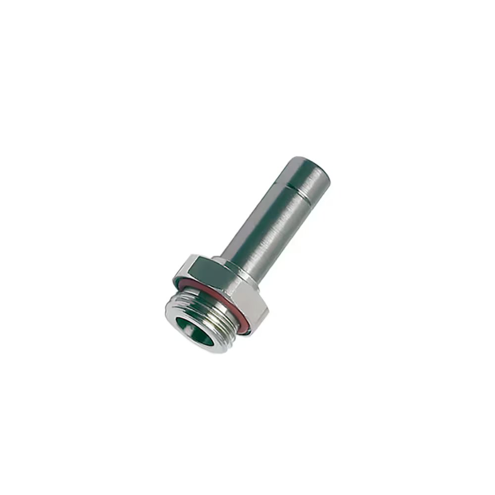 3631 10 13 by Parker | Legris Stud Standpipe | 10 mm Tube Size x 1/4" Male BSPP Thread | 16 mm Hex | 33.5 mm Length | Straight | Nickel=Plated Brass | Pack of 10