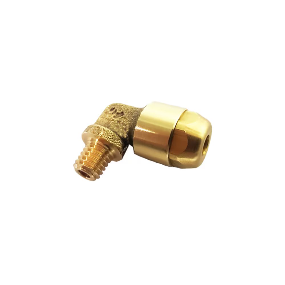 6179 04 60 by Parker | Legris Stud Fitting | 4 mm Tube Size x M10x1 Male M10 Metric Thread | 90° Elbow | Brass | Pack of 10