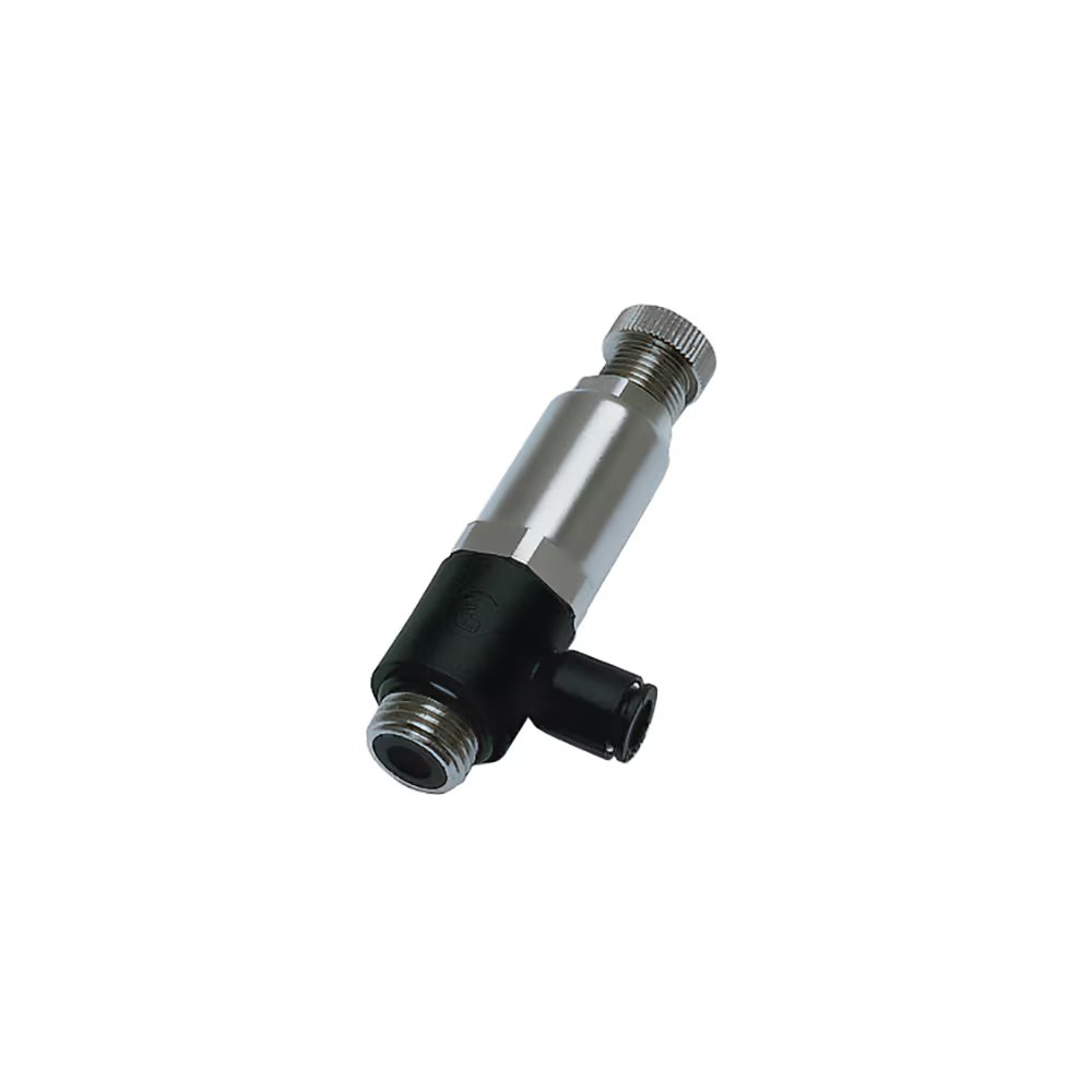 7300 08 10 by Parker | Legris Pressure Regulator | 8 mm Tube Size x 1/8" Male BSPP Thread | 17 mm Hex | 69.5 mm Length | Banjo | Polymer