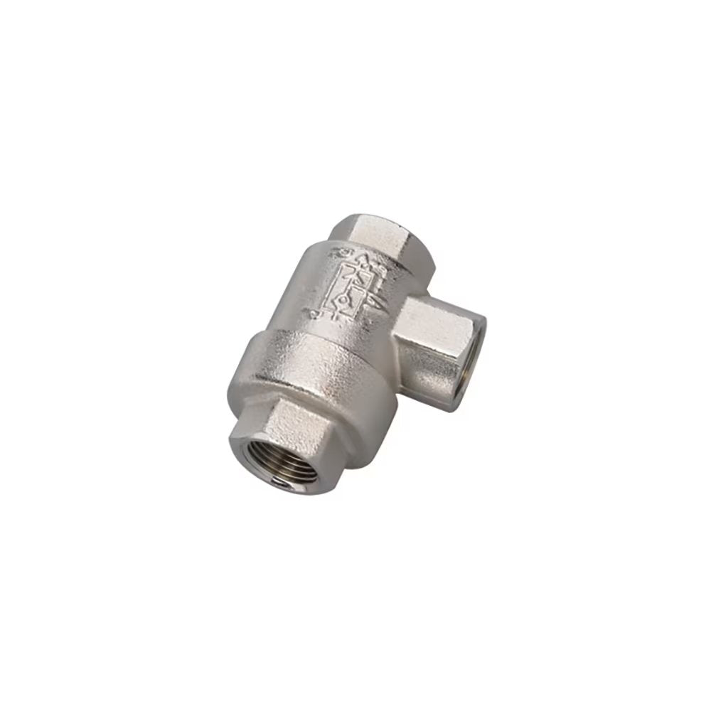 7970 13 13 by Parker | Legris Quick Exhaust Valve | 1/4" Female BSPP Thread | 19 mm Hex | 53 mm Length | 90° Elbow | Nickel-Plated Brass | Pack of 10