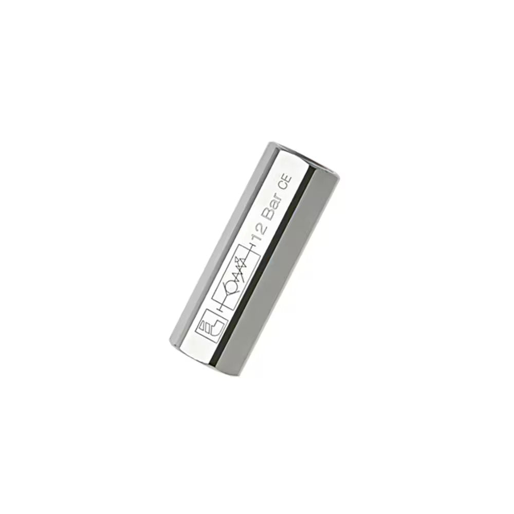 7930 13 13 by Parker | Legris Adjustable Check Valve | 1/4" Double Female BSPP Thread | 54 mm Length | Straight | Nickel-Plated Brass | Pack of 10