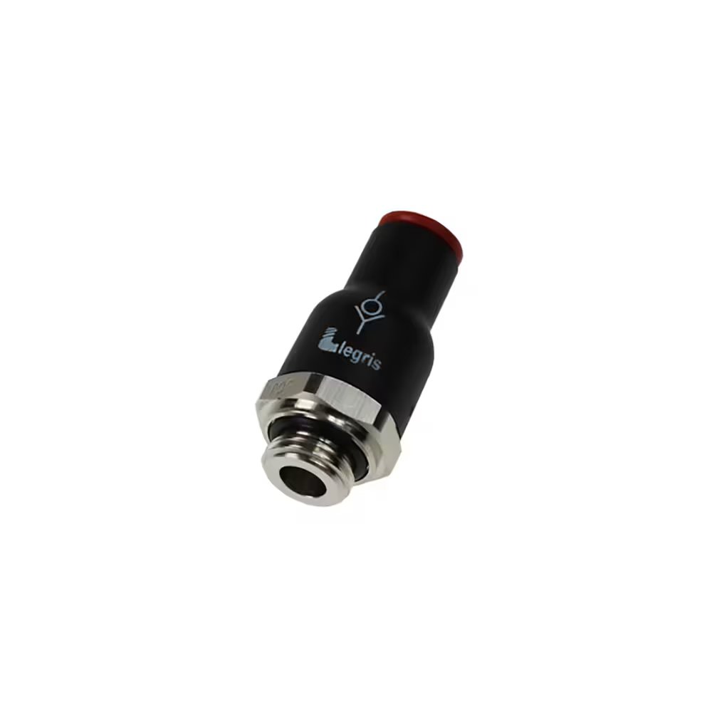 7994 08 13 by Parker | Legris In-Line Non-Return Valve | 8 mm Tube Size x 1/4" Male BSPP Thread | 19 mm Hex | 41.5 mm Length | Straight | Polymer | Pack of 10