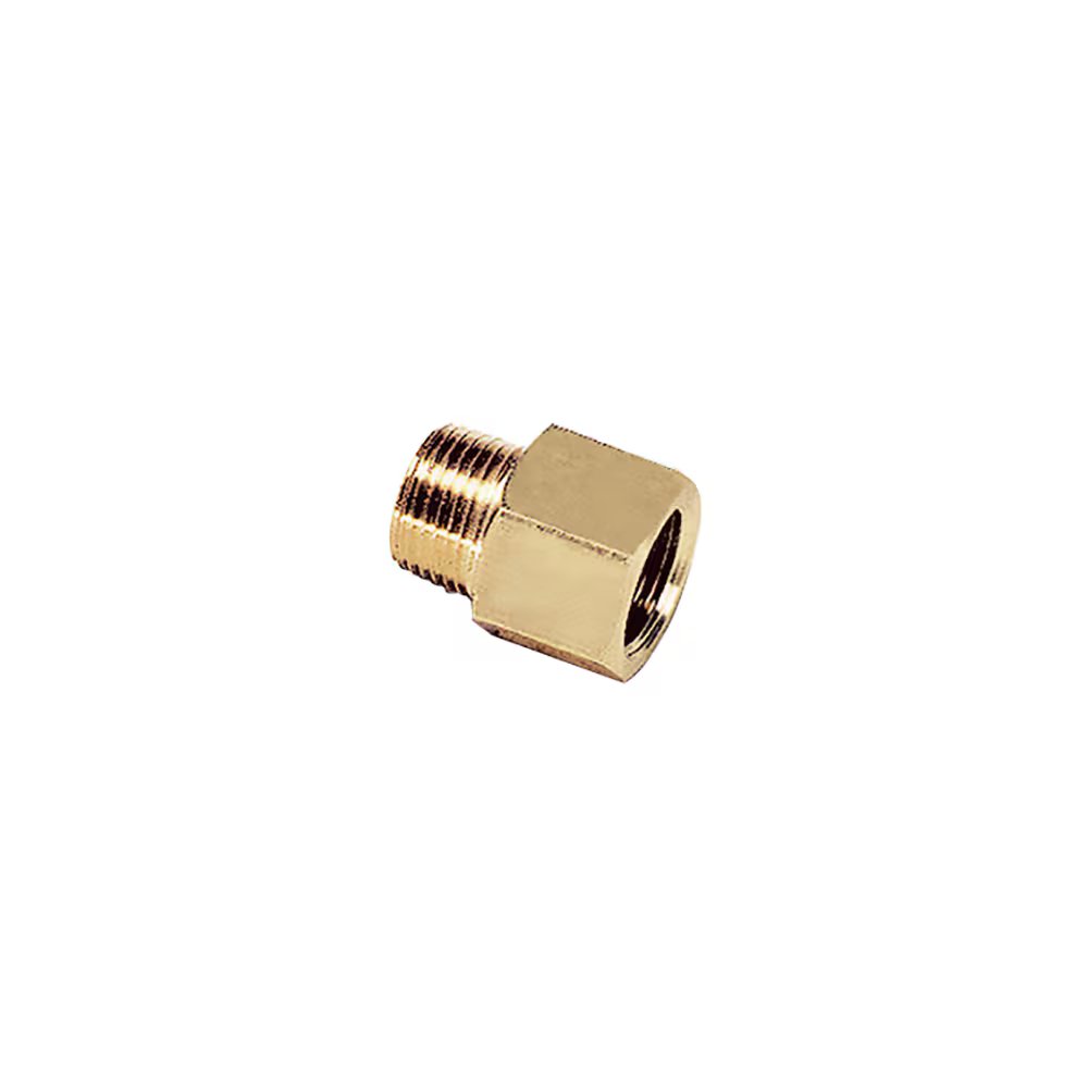 0167 27 28 by Parker | Legris Adapter | 3/4" Male BSPT Thread x 3/4" Female NPT Thread | 32 mm Hex | 39.5 mm Length | Straight | Brass | Pack of 10