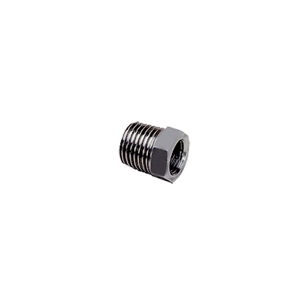 1872 14 11 by Parker | Legris Reducer | 1/4" Male NPT Thread x 1/8" Female NPT Thread | 14 mm Hex | 16 mm Length | Straight | 316L Stainless Steel | Pack of 2