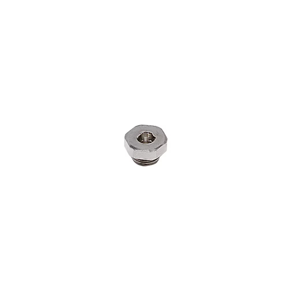 0222 17 00 by Parker | Legris Internal Hex Plug | 3/8" Male BSPP Thread w/ O-Ring | 20 mm Hex | Nickel-Plated Brass | Pack of 10