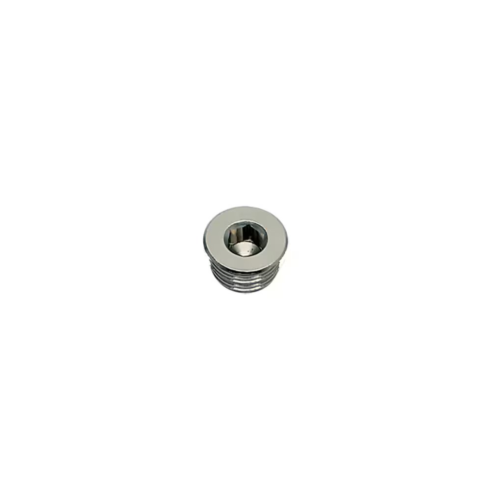 0919 00 17 by Parker | Legris Internal Hex Head Plug | 3/8" Male BSPP Thread | 8 mm Hex | 13 mm Length | Nickel-Plated Brass | Pack of 50