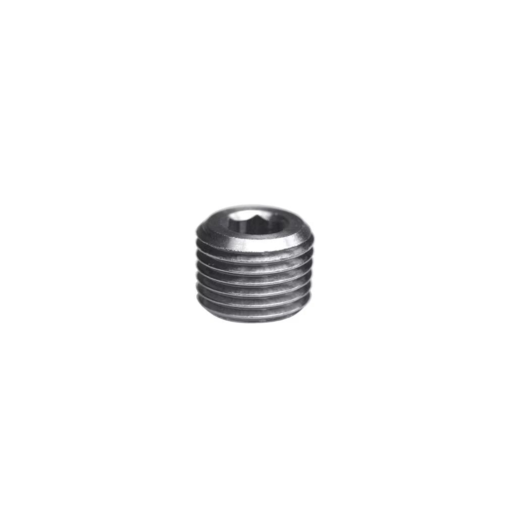 0936 00 21 by Parker | Legris Internal Hex Head Plug | 1/2" Male BSPT Thread | 10 mm Hex | 13 mm Length | Nickel-Plated Brass | Pack of 50