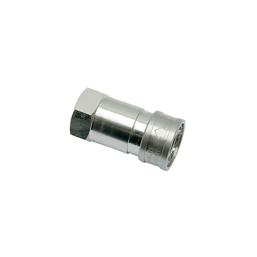 0172 12 21 by Parker | Legris Coupler Quick Disconnect | 1/2" Female BSPP Thread | 27 mm Hex | 56 mm Length | Straight | Nickel-Plated Brass | Pack of 10