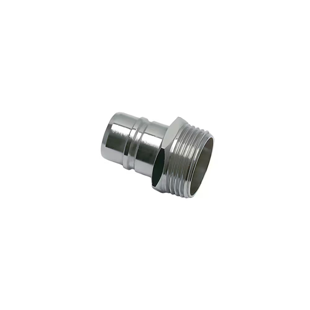 2294 18 34 by Parker | Legris Coupler Quick Disconnect | 1" Male BSPP Thread | 34 mm Hex | 46 mm Length | Straight | Nickel-Plated Brass | Pack of 5