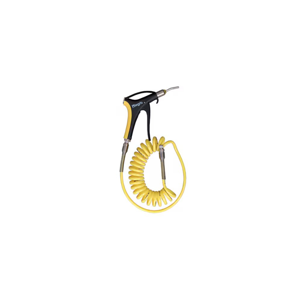 0631 00 01 by Parker | Legris Safety Blowgun Kit | 1/4" Male BSPT Thread | 16 mm Hex | Yellow | Polymer