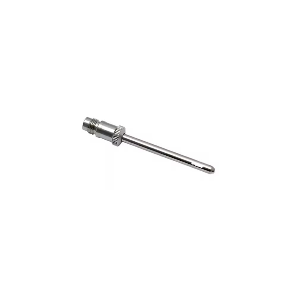 0690 04 00 by Parker | Legris Safety Nozzle | M12x1.25 Male Metric Thread | 102 mm Length | Straight | Nickel-Plated Brass | Pack of 5