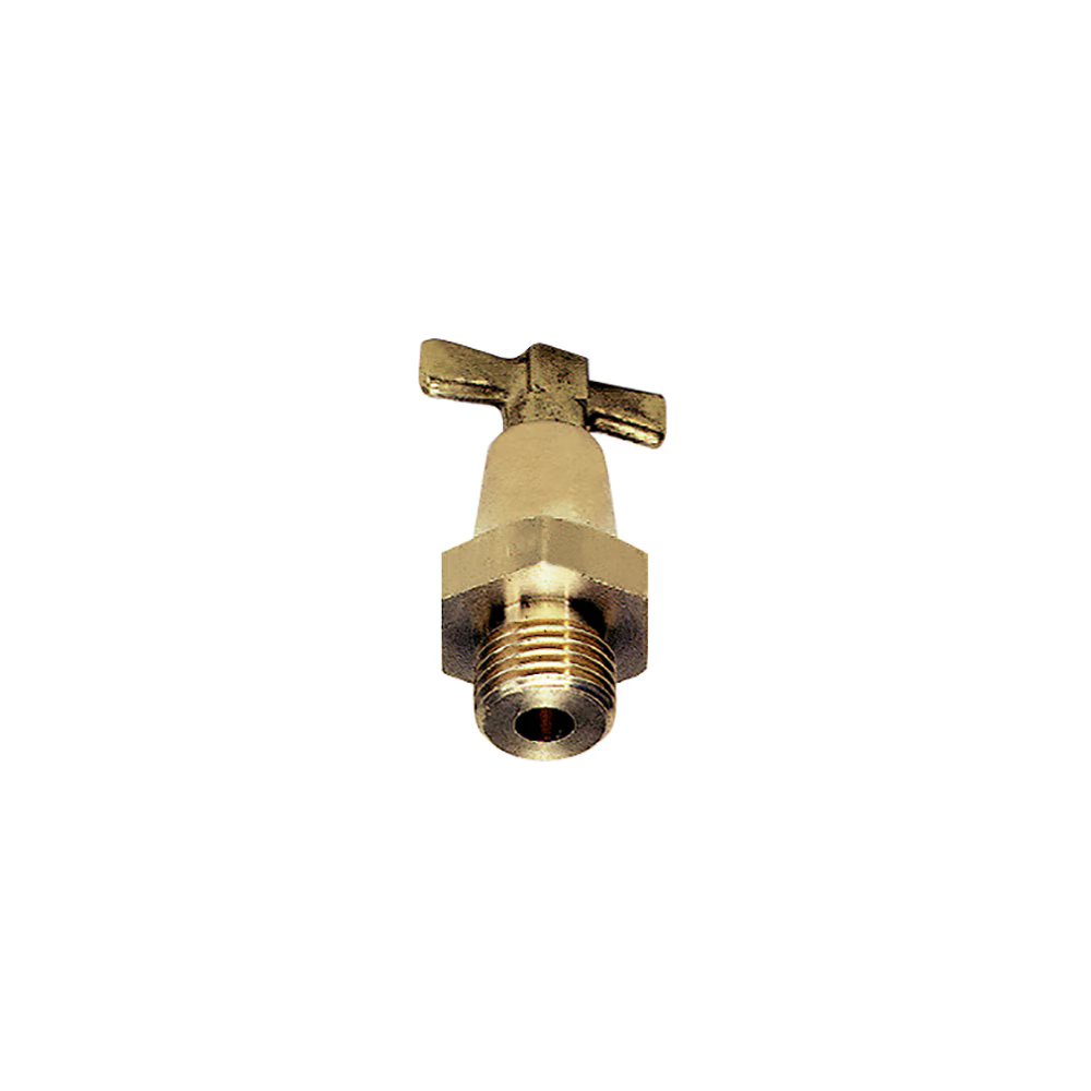 0562 05 13 by Parker | Needle Drain Valve | 1/4" Male BSPP Thread | 16mm Hex | 42.5mm Length | Straight | Brass | Pack of 10