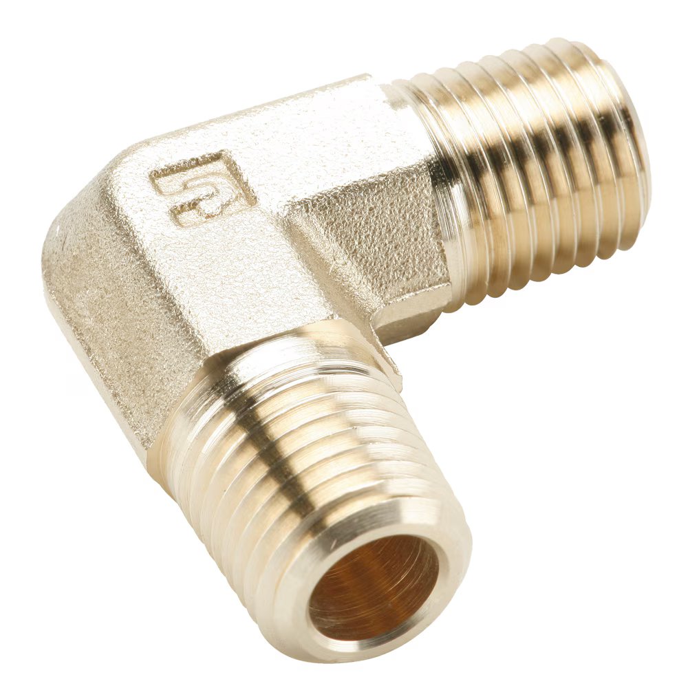 1204P-4 by Parker | 1/4" Male Pipe Thread | 90° Elbow | Brass | Pack of 10