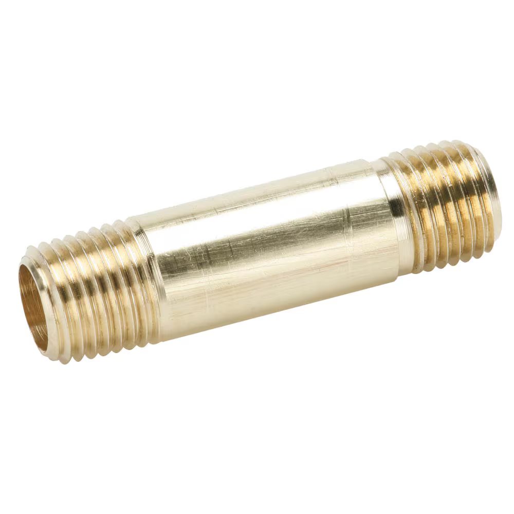 215PNL-4-15 by Parker | Nipple | 1/4" Male Pipe Thread | 1.50" Length | Long | Straight | Brass | Pack of 25