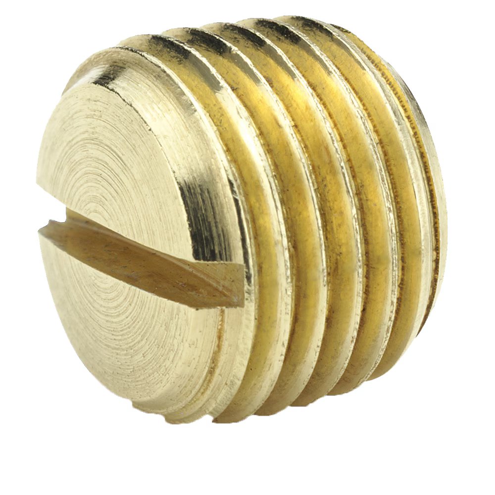 220P-6 by Parker | Slotted Head Plug | 3/8" Pipe Thread | .43" Length | Brass | Pack of 10