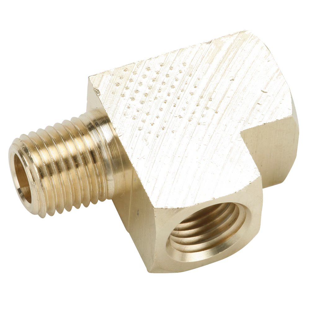 2225P-6 by Parker | 3/8" Pipe Threads | 1.82" Length | Tee | Brass | Pack of 10