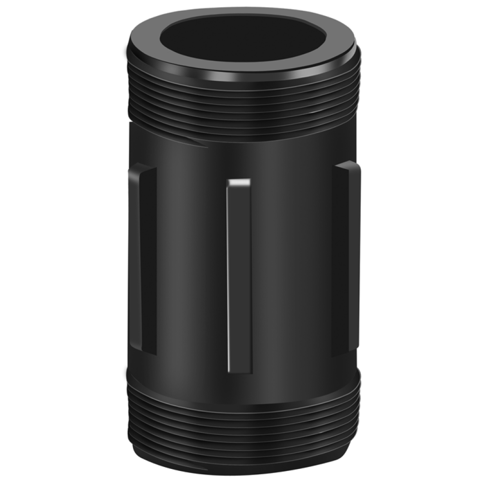 85720100 by PT-Coupling | 100 POLY NIPPLE SHORT | 1" Male NPT x 1" Male NPT | Polypropylene