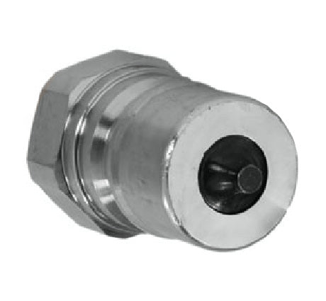 QC-SSIB12-M-08N by Couplamatic | Hydraulic Quick Coupler | ISO B Series | 1/2" Body Size x 1/2-14 Female NPT | Plug | Stainless