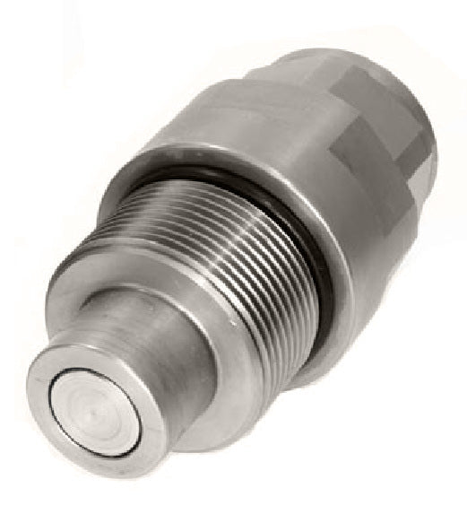 QC-SCFF12-M-08N by Couplamatic | Hydraulic Quick Coupler | SCFF Series | Screw Connect Flat Face | 1/2" Body Size x 1/2-14 Female NPT | Plug | Zinc Nickel Plated