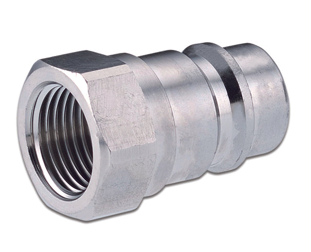 QPM-0606-FNPR ARGUS by Kuriyama | Hydraulic Quick Disconnect Coupling | QP Series | Industry Standard Poppet ISO 5675 | -06 ISO 5675 x -06 Female NPTF | Plug | Galvanized Steel