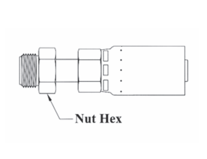 R518-4x4 by Couplamatic | R5 Series Coupling | 3/16" Hose ID x 7/16x24 Thread Size Inverted Male | Straight | Trivalent Zinc Plating | Pack of 10