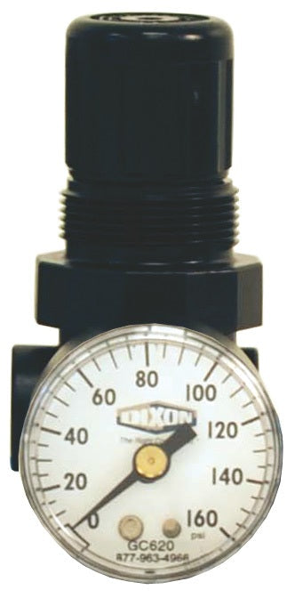 R91-221RG by Dixon Valve | R91 Series 1 | Miniature Water Regulator | 1/4" Port Size | 1.75 GPM | with Gauge | 5-125 PSIG Pressure Range