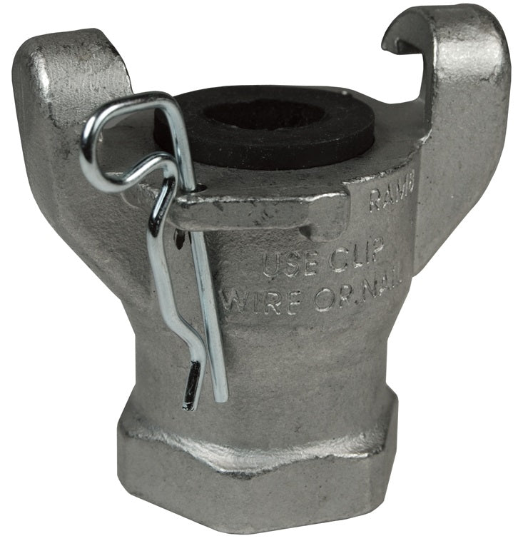 RAMC Air King® by Dixon Valve | Pneumatic Fitting | 2-Lug Threaded End | Chicago Style x 3/8" Female NPT | 316 Stainless Steel