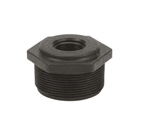 RB200-075 by Banjo | Pipe Fitting for Pipe Reducing Bushings | 2" Male NPT x 3/4" Female NPT | 300 PSI | Polypropylene | Pack of 10