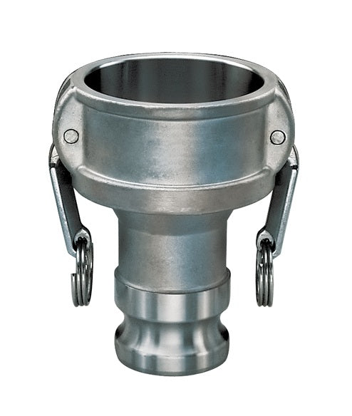 RDA-SS4030 by Kuriyama | RDA-SS Series | Part DA | Cam & Groove Adapter | 4" Coupler x 3" Adapter | 316 Stainless Steel