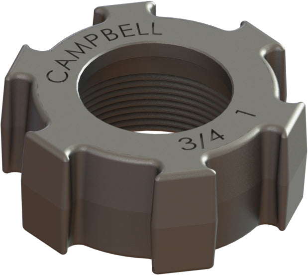 RGNSS-2 by Campbell Fittings | Ground Joint Coupling | Low Profile Nut | 1/2" Hose Size | 316 Stainless Steel