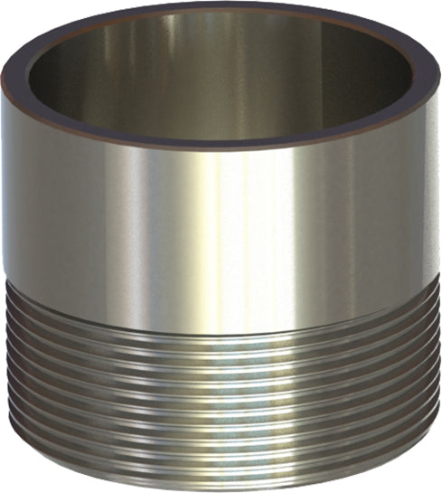 RN-2 by Campbell Fittings | Toe Nipple | 1/2" Male NPT Thread x 2" Length | Carbon Steel