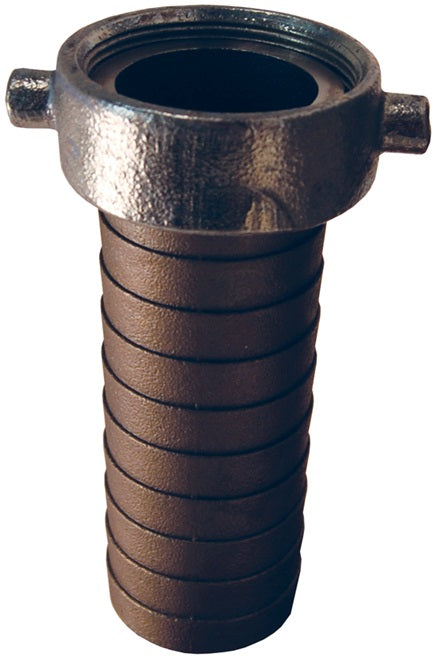 RSDM25 by Dixon Valve | Super King Long Shank Hose Coupling | Female Fitting | 2" Female NPSM x 2" Hose ID | 316 Stainless Shank | Iron Pin Lug Nut