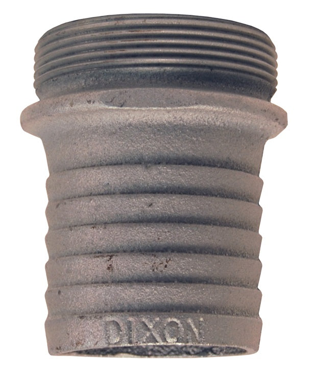 S15 by Dixon Valve | King Short Shank Suction Hose Coupling | Male Fitting | 1-1/4" Male NPSM x 1-1/4" Hose ID | Plated Iron