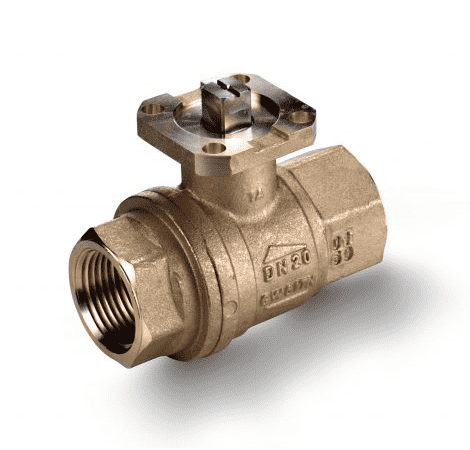 S64G39A by RuB Inc. | Ball Valve For Actuation | Low Torque | 1-1/4" Female NPT x 1-1/4" Female NPT | with Stainless Steel Trim | Brass | Pack of 10