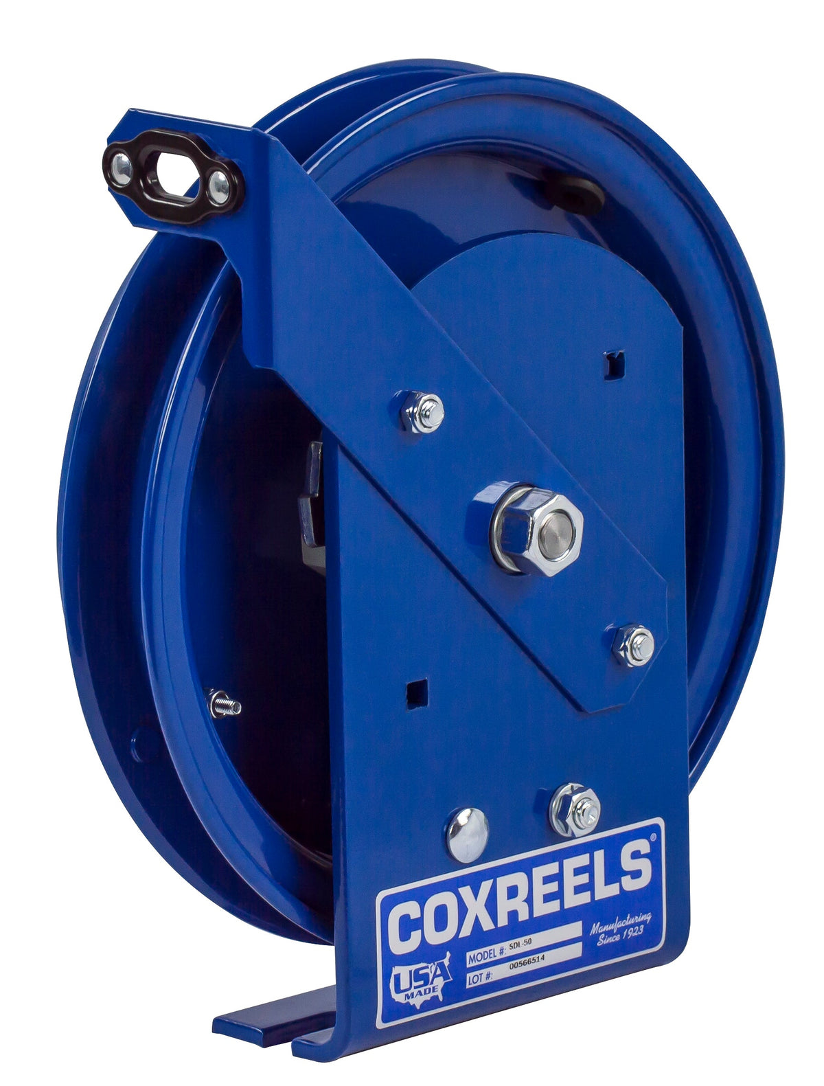 EZ-SDL-100 by Coxreels | EZ-SD Series | EZ-Coil Safety Spring Driven Static Discharge Cable Reel | 5/32" Cable | Steel | 100ft Capacity, Cable Not Included