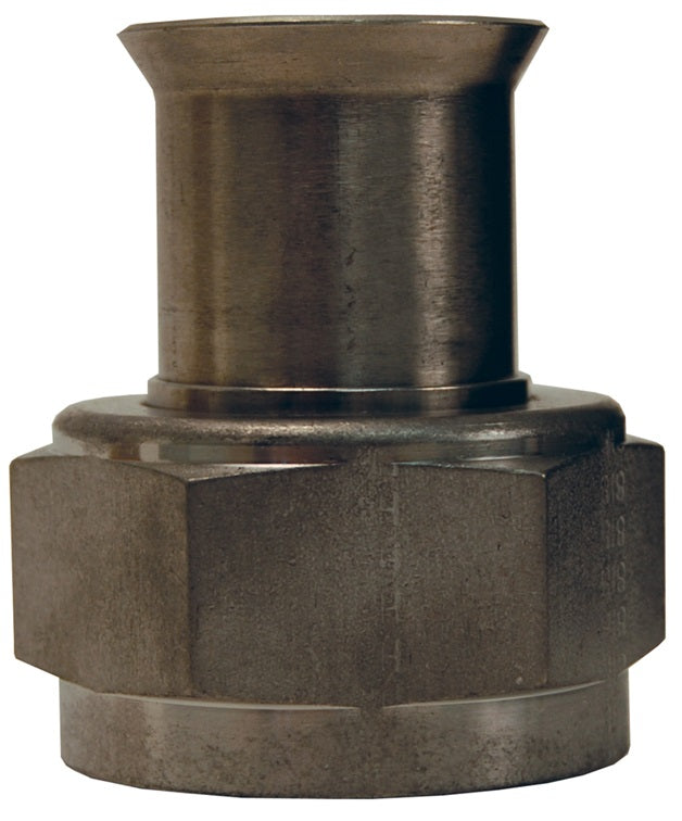 SFMF500 by Dixon Valve | Weld End Metal Hose Fitting | 3/4" Female SAE 37° JIC x 1/2" Tube OD | 304 Stainless Steel Nut & Sleeve