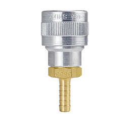 SHD3603 by ZSi-Foster | Quick Disconnect | SHD3 Series | 1/4" Automatic Socket | 1/4" ID | Hose Stem | Aluminum/Steel/Brass
