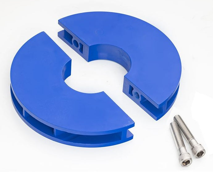 SHR250 by Kuriyama | SHR Series | Sanitary Hose Riser | 7" OD | 1-1/2" Size | Fits Hose 2.65"-2.90" | Polyethylene
