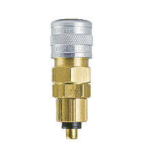 SJ8-2M by ZSi-Foster | Quick Disconnect Socket | 1/4" | Soft Metal (for Plastic and Metal Tubing)