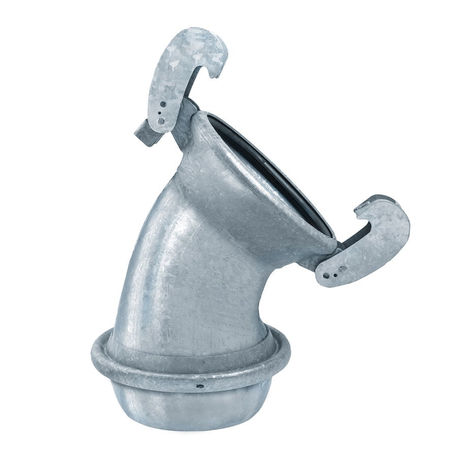 SLA-45EL1200 by Kuriyama | SLA-45EL Series | SPHERE LOCK™ Bauer Coupling | Type A | 45° Elbow | 12" Female Socket x 12" Male Ball | Galvanized Steel