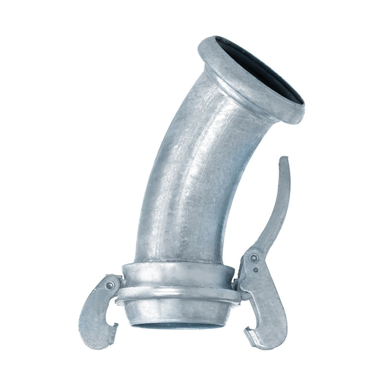 SLB-45EL600 by Kuriyama | SLB-90EL Series | SPHERE LOCK™ Bauer Coupling with Locking Lever Ring | Type B | 45° Elbow | 6" Female Socket x 6" Male Ball | Galvanized Steel