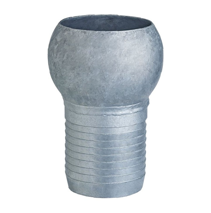 SLB-CRMH600 by Kuriyama | SLB-MH Series | SPHERE LOCK™ Bauer Coupling | Type B | 6" Male Ball x 6" Hose Barb HD Crimp | Galvanized Steel
