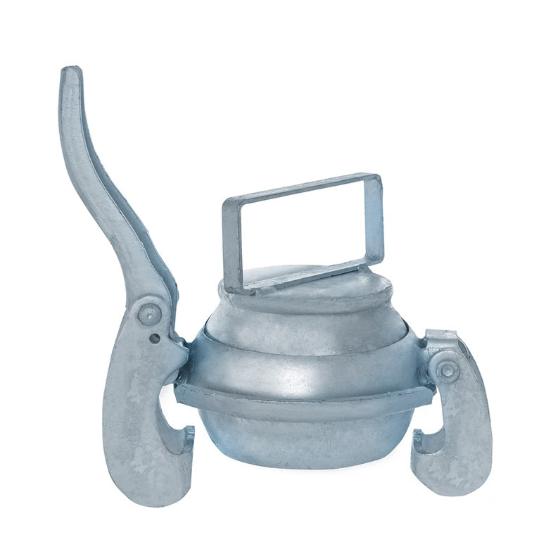 SLB-MPLG600 by Kuriyama | SLB-MPLG Series | SPHERE LOCK™ Bauer Coupling with Locking Lever Ring | Type B | 6" Male Ball Plug | Galvanized Steel