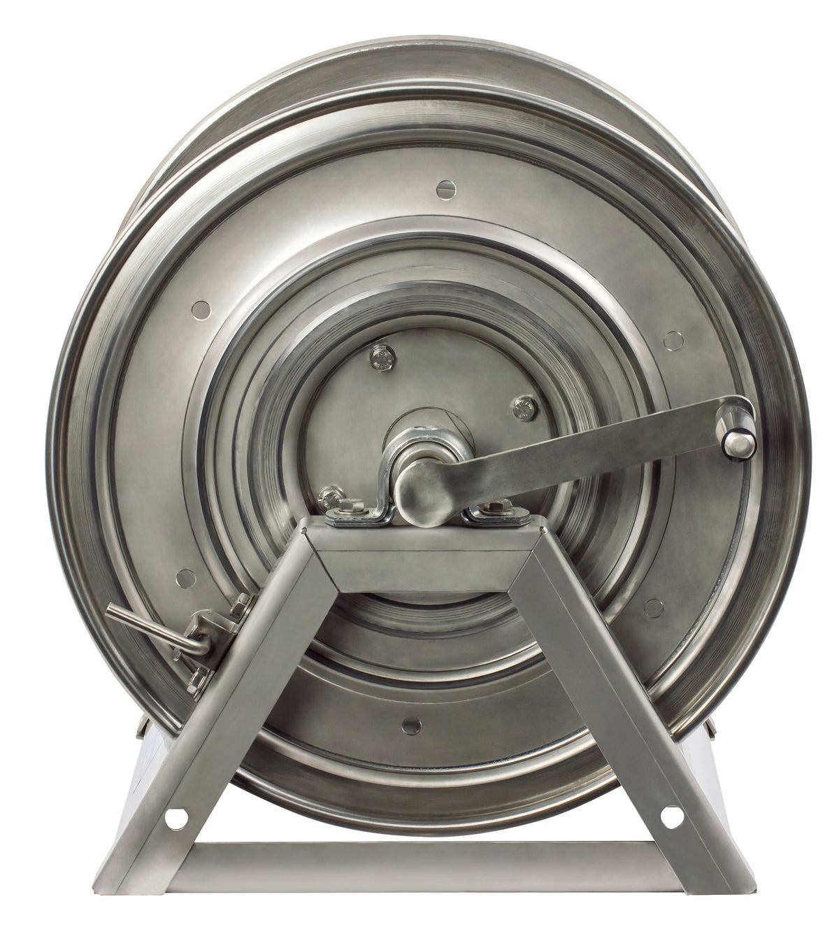 1125-4-200-SP by Coxreels | 1125-SS Series | 3,000 PSI Hand Crank Hose Reel | 1/2" Hose ID, 1/2" FNPT Inlet | Stainless Steel | 200ft Capacity, Hose Not Included