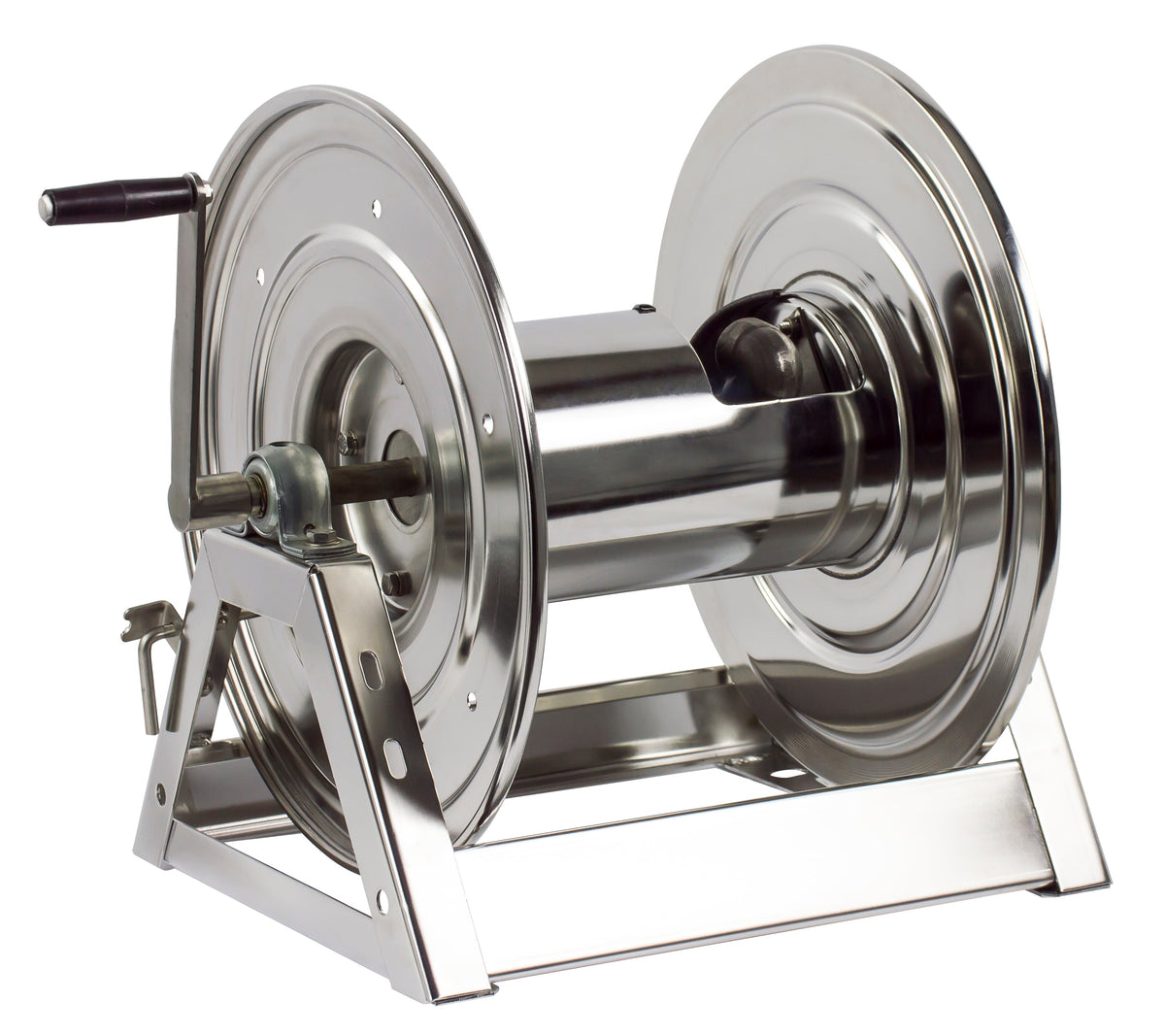 1125-5-100-SS by Coxreels | 1125-SS Series | 3,000 PSI Hand Crank Hose Reel | 3/4" Hose ID, 3/4" FNPT Inlet | Stainless Steel | 100ft Capacity, Hose Not Included