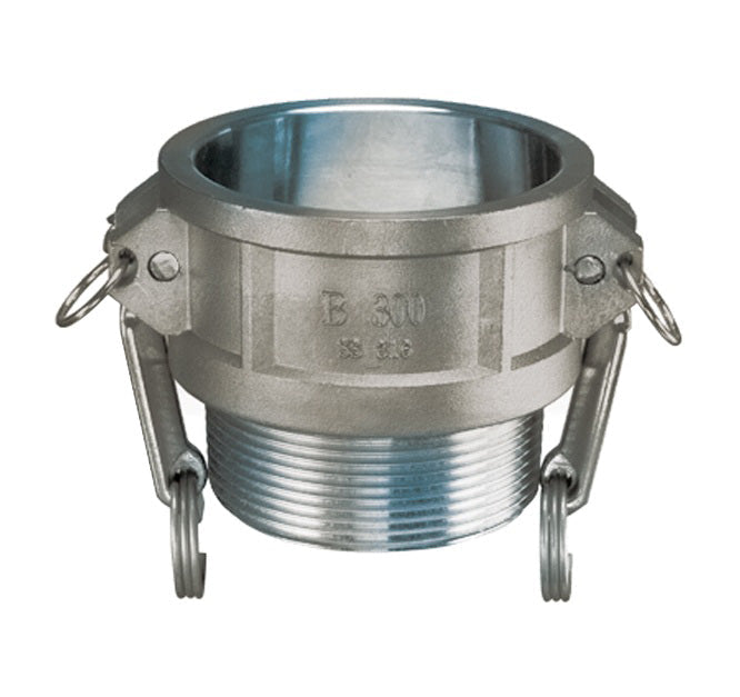 SS-B600 by Kuriyama | SS-B Series | Part B | Cam & Groove Adapter | 6" Coupler x 6" Male NPT | 316 Stainless Steel